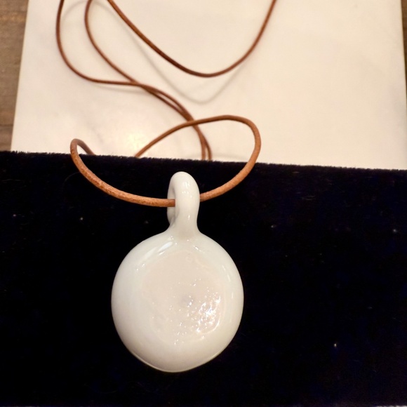 Purple Rose Pendant Floating on White Background - Picture 4 of 5